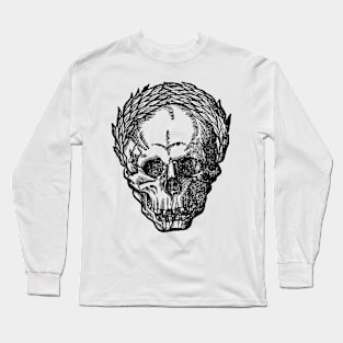 Skull with Wreath Long Sleeve T-Shirt